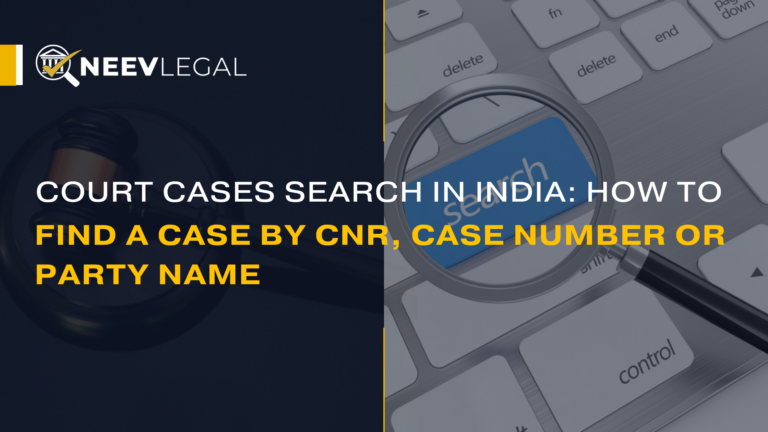 Court cases search in India by CNR number or party name - NeevLegal